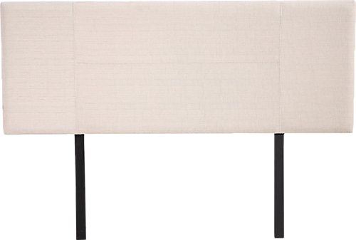 DOUBLE ADARA LINEN FABRIC HEADBOARD BEDHEAD - BEIGE