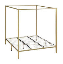 KING NICHOLSON 4 POSTER BED FRAME - GOLD