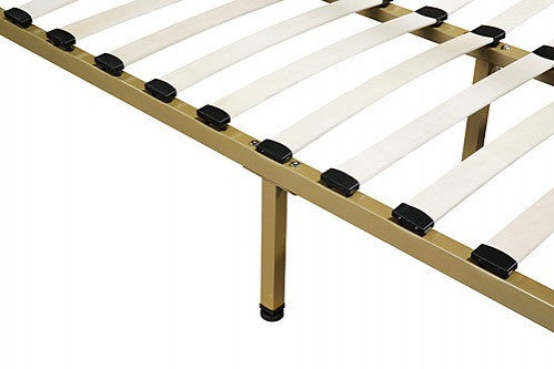 DOUBLE NICHOLSON 4 POSTER BED FRAME - GOLD