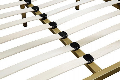 DOUBLE NICHOLSON 4 POSTER BED FRAME - GOLD
