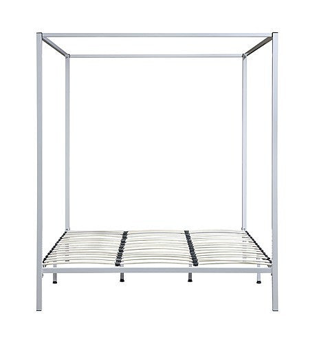 KING ALZIRR 4 POSTER BED FRAME - CREAM