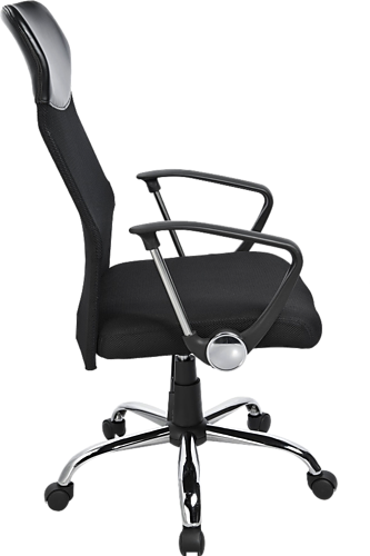 AVIOR ERGONOMIC MESH LEATHER OFFICE CHAIR - BLACK