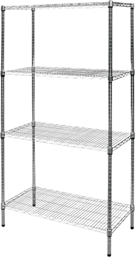 VERNE MODULAR WIRE STEEL SHELF - 1800(H) x 900(W) x 450(D) - COLOR AS PICTURED