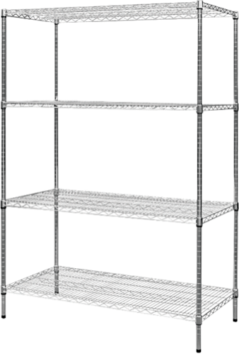 VERNE MODULAR WIRE STEEL SHELF - 1800(H) x 1200(W) x 600(D) - COLOR AS PICTURED