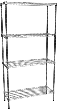 VERNE MODULAR WIRE STEEL SHELF - 1800(H) x 900(W) x 350(D) - COLOR AS PICTURED