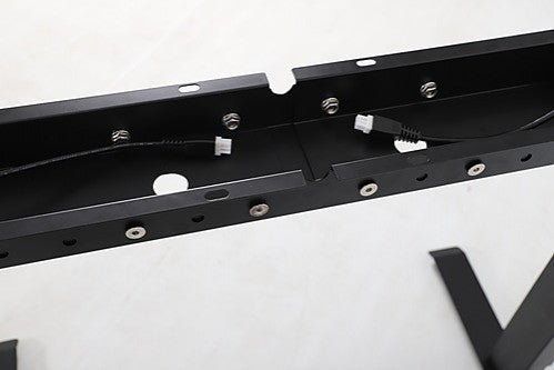 MADDOX ADJUSTABLE MOTORIZED STANDING DESK FRAME ONLY - BLACK/WHITE
