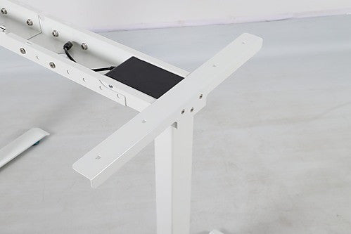 MADDOX ADJUSTABLE MOTORIZED STANDING DESK FRAME ONLY - BLACK/WHITE