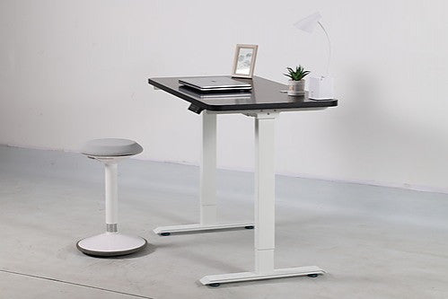 MADDOX ADJUSTABLE MOTORIZED STANDING DESK FRAME ONLY - BLACK/WHITE