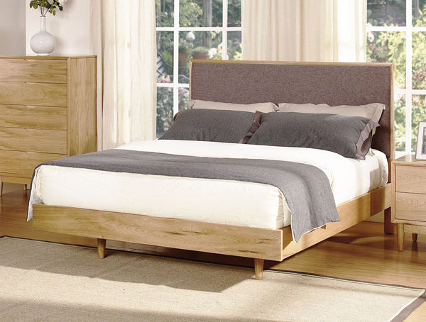 QUEEN DAVONNA (619B) BED FRAME WITH PADDED HEADBORAD - AS PICTURED