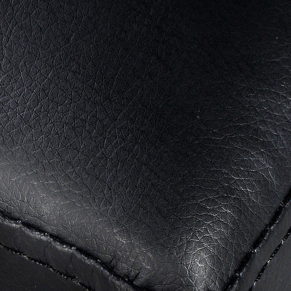AMARIS LEATHERETTE STORAGE OTTOMAN (OTM-SOFA2-22-BK) -380(H) X 795(W) - BLACK