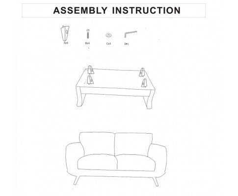 ALASKA 2 SEATER FABRIC LOUNGE - BROWN