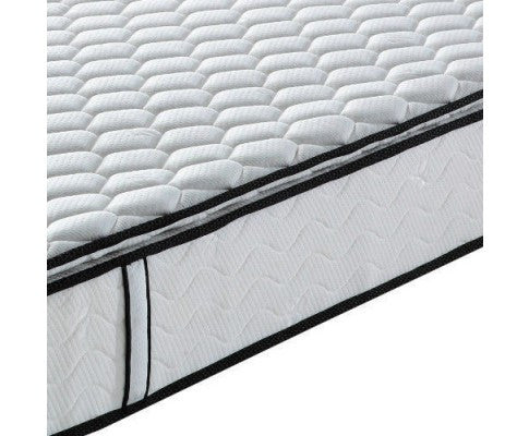 KING SINGLE LATEX PILLOWTOP POCKET SPRING MATTRESS - MEDIUM