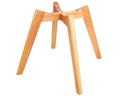 WENDIX SET OF 2 REPLICA OF EAMES DINING CHAIRS WITH 4 LEGS (MODEL: BA-BB-DSW-56FBX2) - MULTICOLOR FABRIC / BEECH