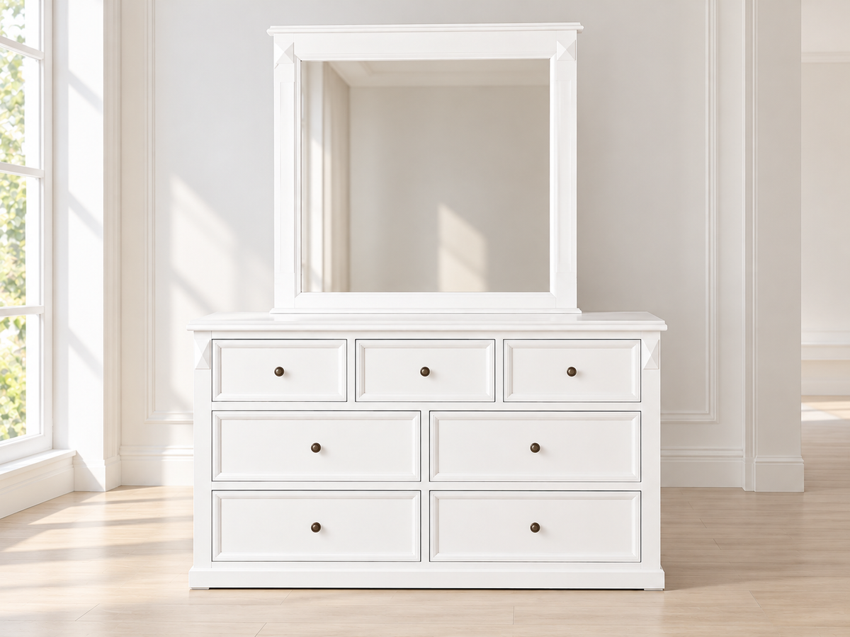 Legions Dresser With Mirror - Assorted Painted Colours