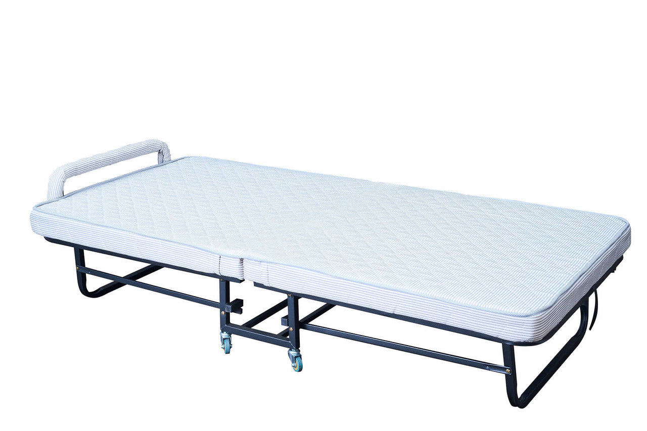 SINGLE FREDDY FOLDING BED INCLUDING 100MM HIGH DENSITY MATTRESS (MODEL-LZ-B105)