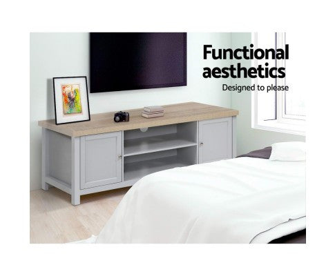 COUNTRY 2 DOOR TV ENTERTAINMENT UNIT - 2 TONE