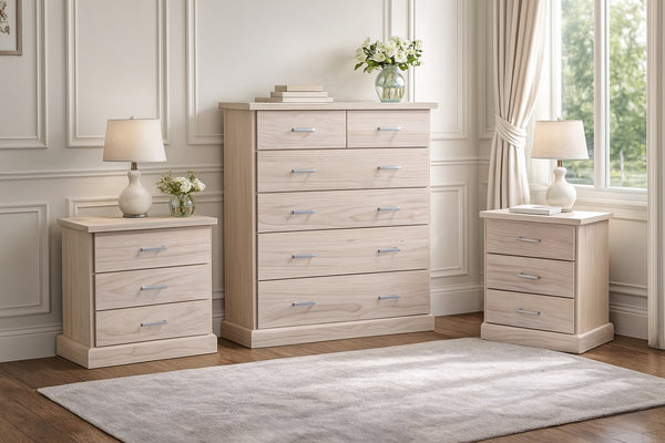 Bayside (AUSSIE MADE) 3 Piece Chest Set (6+3+3) - Assorted Stained Colours