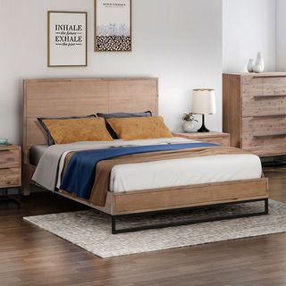 SENEGAL KING 4 PIECE (TALLBOY) BEDROOM SUITE - LIGHT OAK