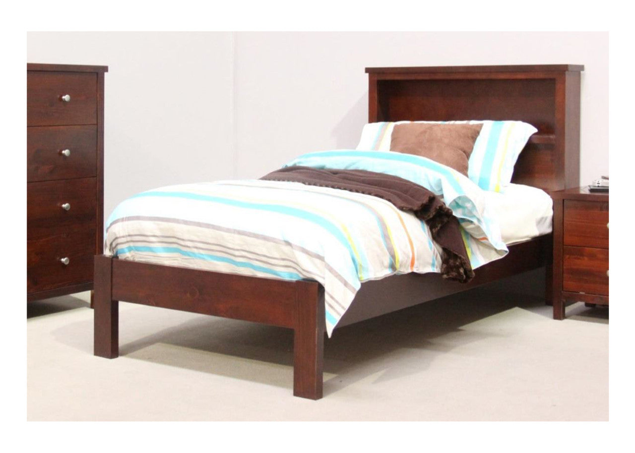 KING SINGLE THERON BOOKEND BED - (MODEL:2-9-12-12-29) - AS PICTURED