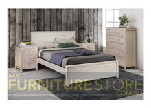 QUEEN (AUSSIE MADE) OZARK TIMBER BED - ASSORTED PAINTED COLOURS