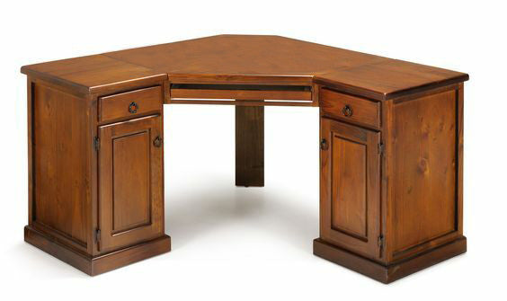 RIO (AUSSIE MADE) CORNER DESK - 1824(W) x 1135(D) - ASSORTED STAINED COLOURS