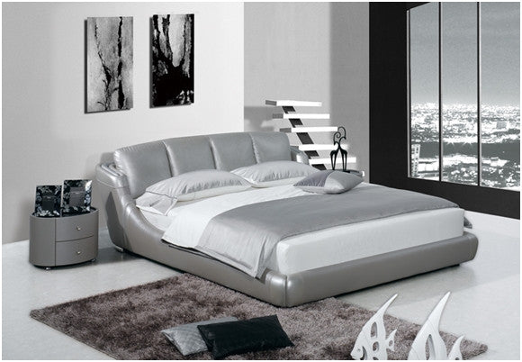 QUEEN NICOLAI ANDREA LEATHERETTE BED (A9008) - ASSORTED COLOURS