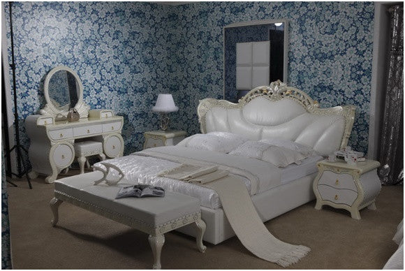 APOLLO KING 3 PIECE BEDSIDE BEDROOM SUITE WITH (#126 BEDSIDES) - LEATHERETTE - ASSORTED COLOURS (WITH OPTIONAL UPGRADE FOR GAS LIFT UNDERBED STORAGE)