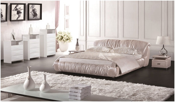 KING HUGO LEATHERETTE BED (A9082) WITH GAS LIFT UNDERBED STORAGE - ASSORTED COLOURS