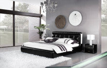 COLLEGNO KING 3 PIECE BEDSIDE BEDROOM SUITE (WITH #159 BEDSIDES) - LEATHERETTE - ASSORTED COLOURS - (WITH OPTIONAL UPGRADE FOR GAS LIFT UNDERBED STORAGE)