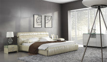VALLO KING 3 PIECE BEDSIDE BEDROOM SUITE - LEATHERETTE - ASSORTED COLOURS