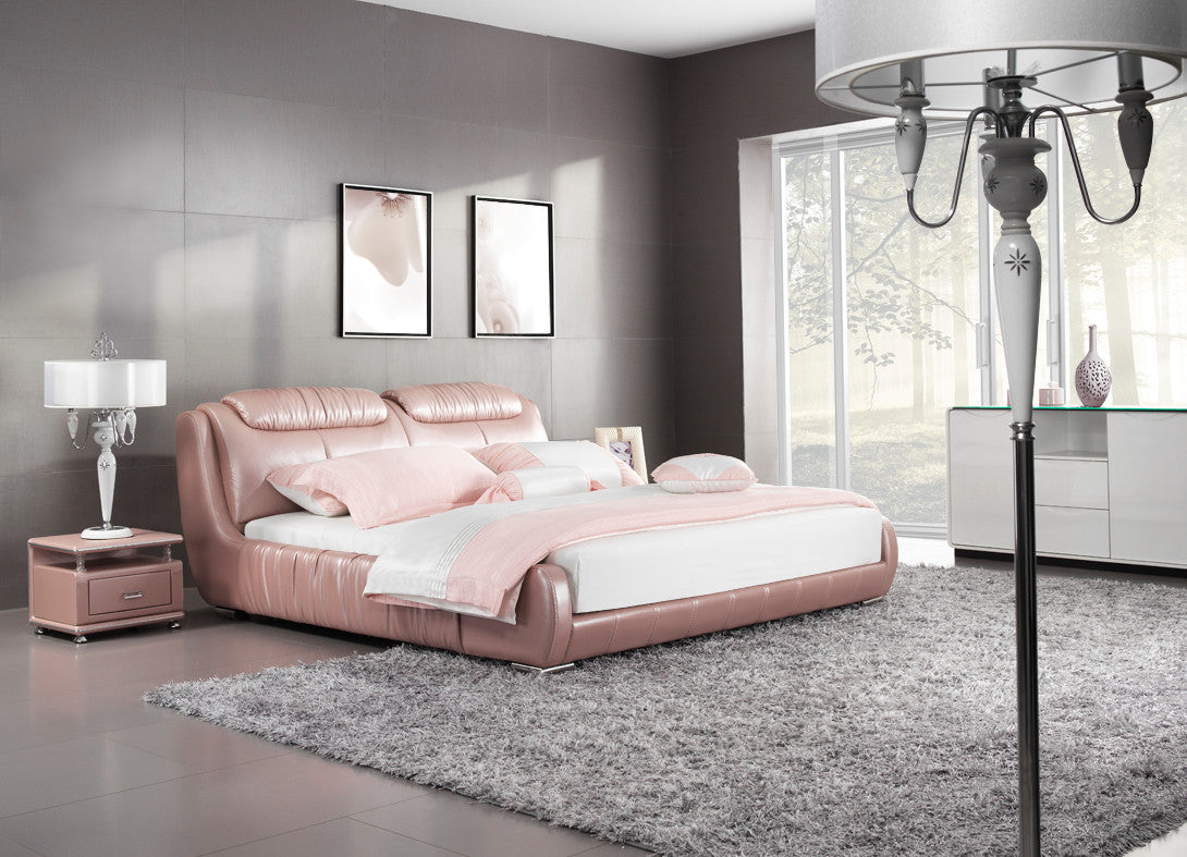 BALIGNO KING 3 PIECE BEDSIDE BEDROOM SUITE (WITH #132 BEDSIDES) - LEATHERETTE - ASSORTED COLOURS - (WITH OPTIONAL UPGRADE FOR GAS LIFT UNDERBED STORAGE)