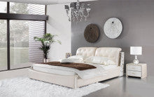KING VASERIA LEATHERETTE BED (A9318) - ASSORTED COLOURS - (WITH OPTIONAL UPGRADE FOR GAS LIFT UNDERBED STORAGE)