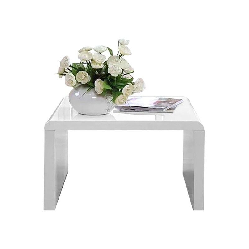 ADAH LAMP TABLE - 600(W) x 600(D) - HIGH GLOSS WHITE
