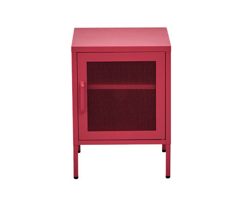 FARREL MINI MESH DOOR STORAGE CABINET - PINK