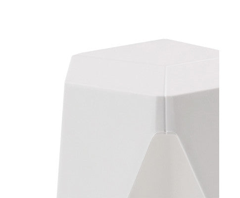 ASTRID (SET OF 2) PLASTIC STACKING STOOLS - WHITE