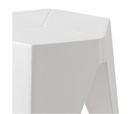 ASTRID (SET OF 2) PLASTIC STACKING STOOLS - WHITE