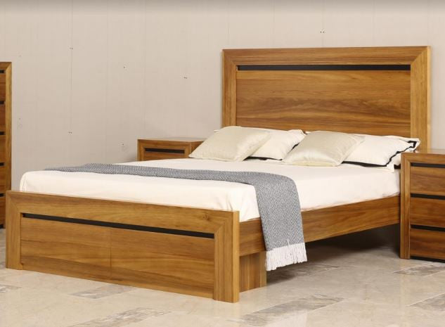 QUEEN MALTA BED WITH STORAGE DRAWERS - (MODEL-1-12-1-2-1-13-1) - NATURAL