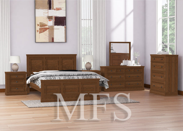DOUBLE CHEROOKE (CUSTOM MADE) 100% HARDWOOD BED FRAME - ASSORTED COLOURS
