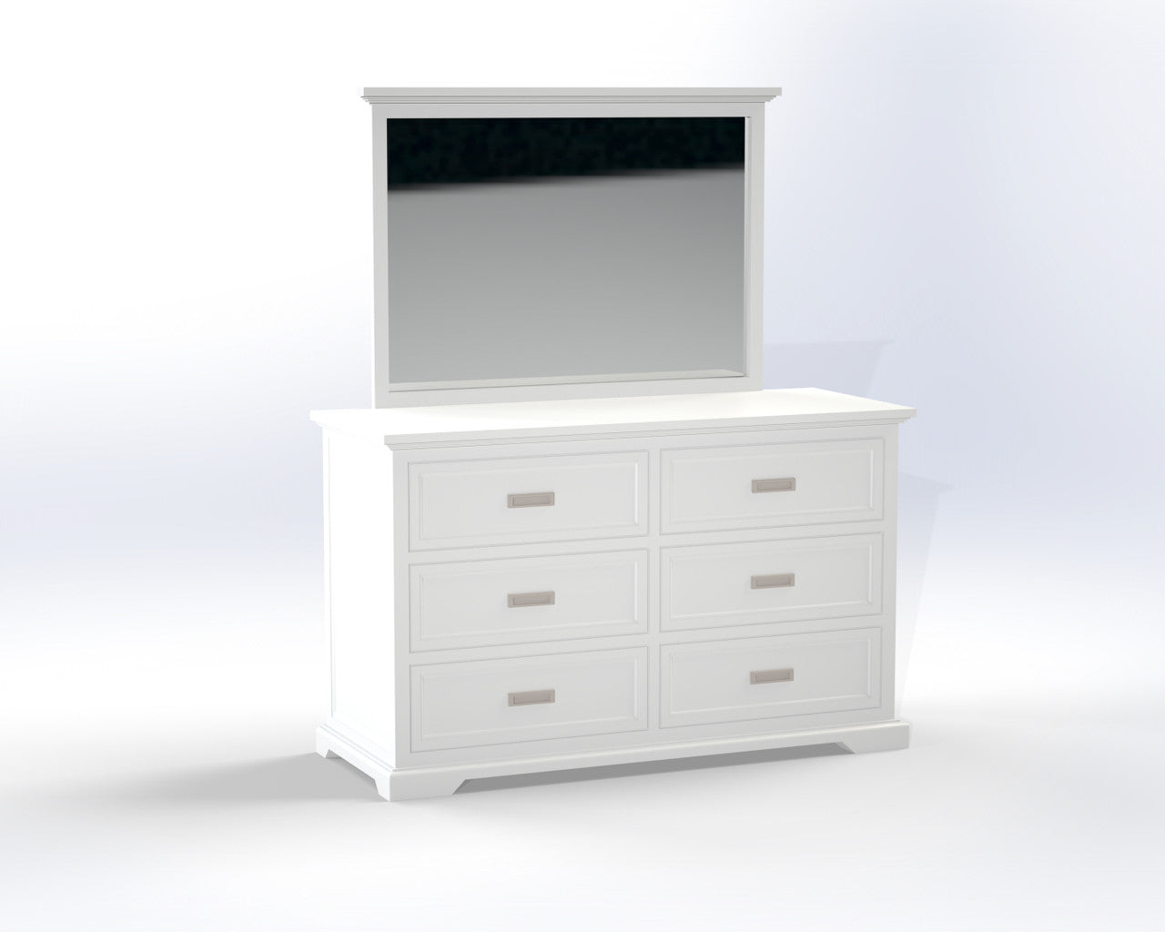 DOUBLE OR QUEEN HAMPTON (CUSTOM MADE) 6 PIECE (THE LOT) BEDROOM SUITE - ASSORTED COLOURS