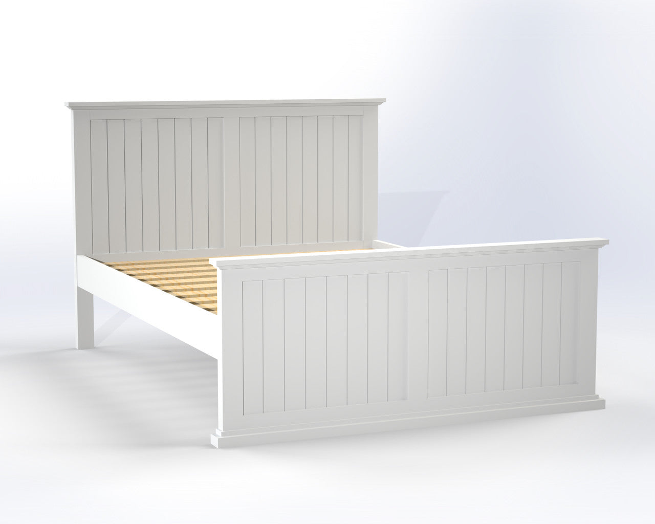 KING HAMPTONS BED FRAME - ASSORTED COLOURS