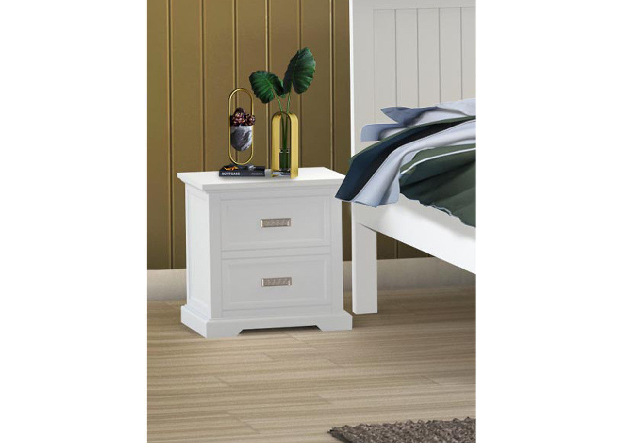 DOUBLE OR QUEEN HAMPTON (CUSTOM MADE) 5 PIECE (DRESSER) BEDROOM SUITE - ASSORTED COLOURS