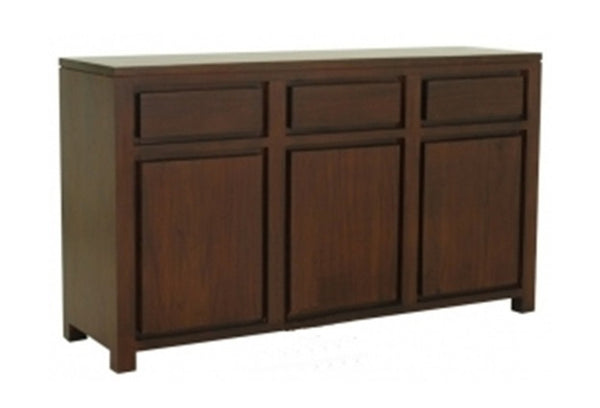 AMSTERDAM 3 DOOR 3 DRAWER BUFFET (SB 303 TA) - 900(H) X 1560(W) -MAHOGANY OR CHOCOLATE -