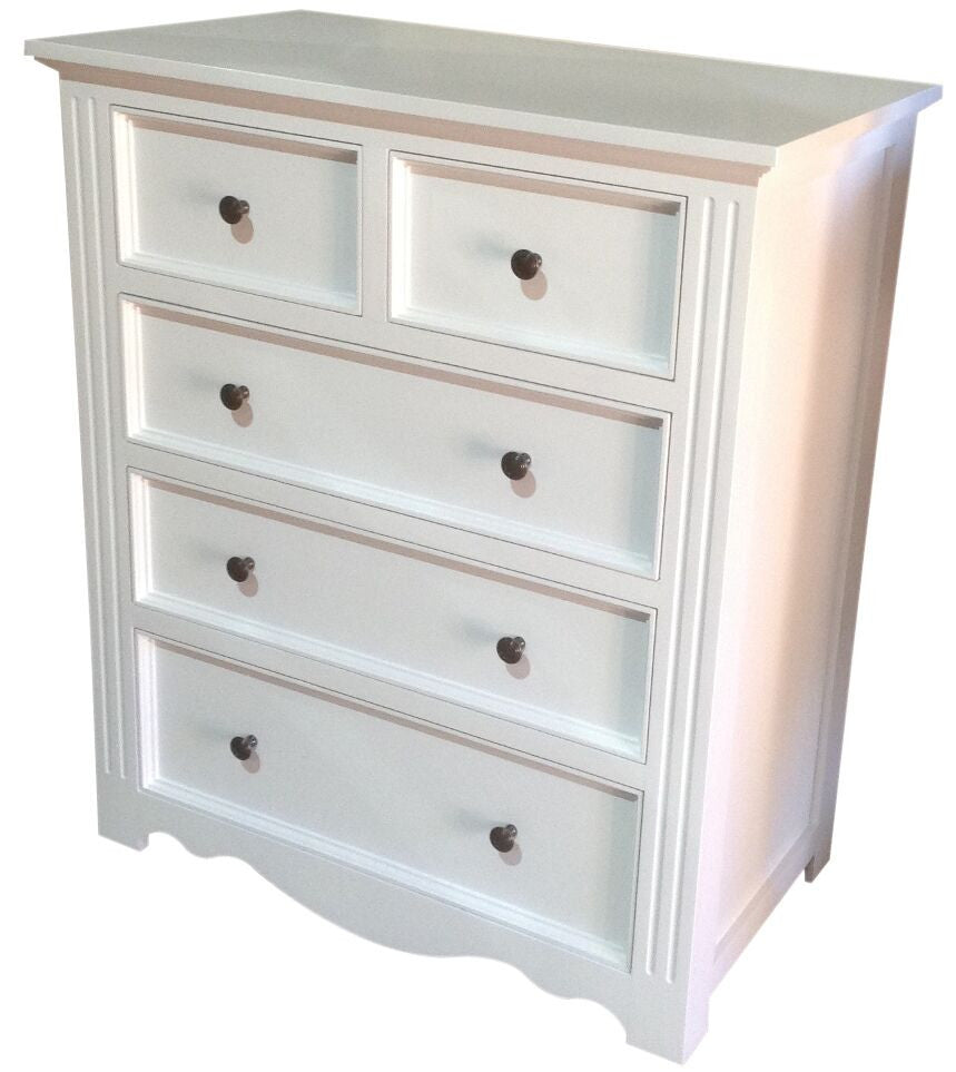 Harbour (AUSSIE MADE) King 4 Piece Tallboy Bedroom Suite - White