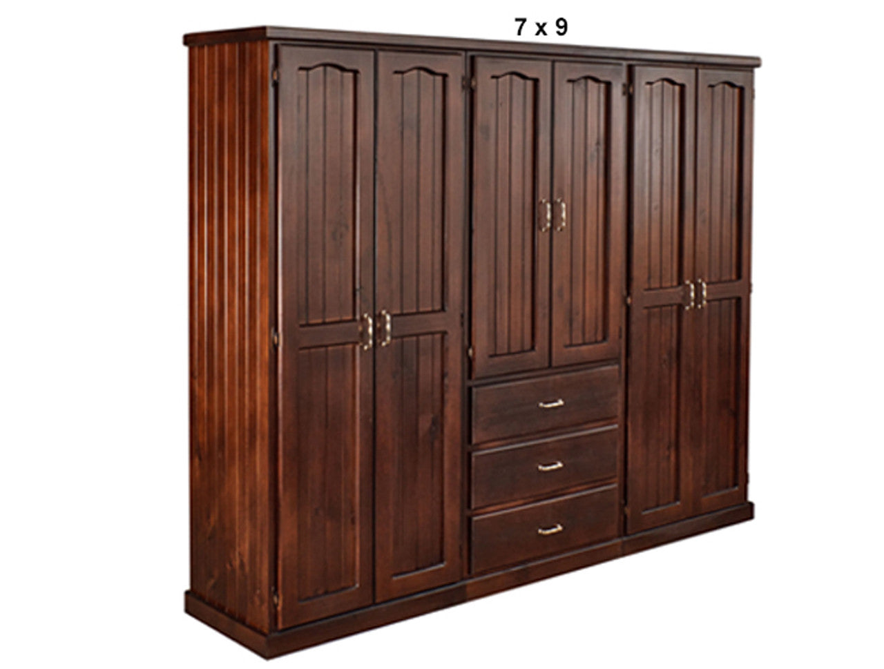EMPIRE (AUSSIE MADE) MULTIROBE WITH 6 DOORS / 3 DRAWERS COLLECTION - ASSORTED STAINED COLOURS - STARTING FROM $2499