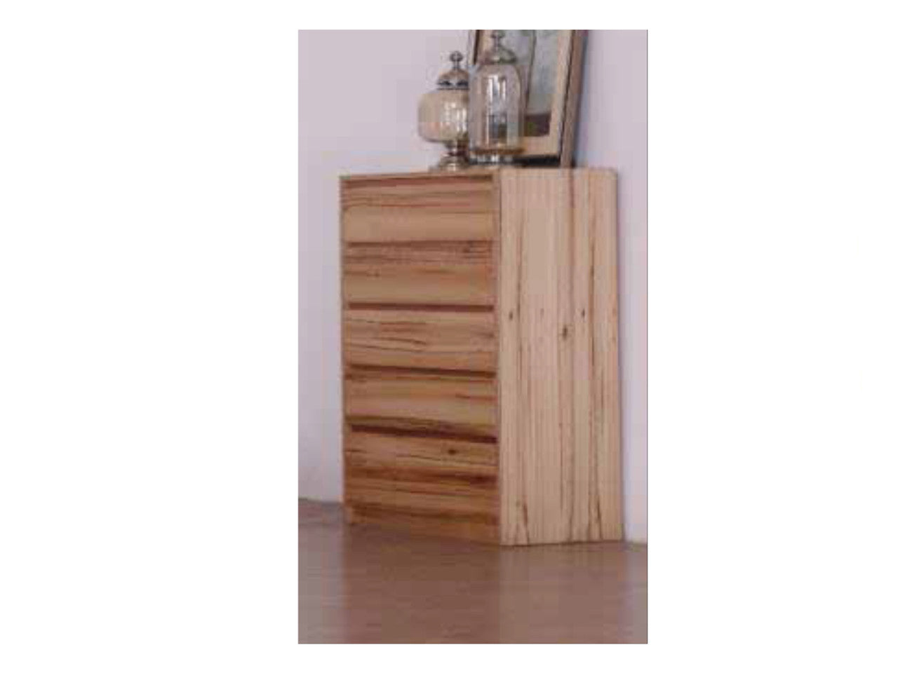 TREMONTON KING 4 PIECE (TALLBOY) BEDROOM SUITE WITH 2 UNDERBED STORAGE DRAWERS - MESSMATE