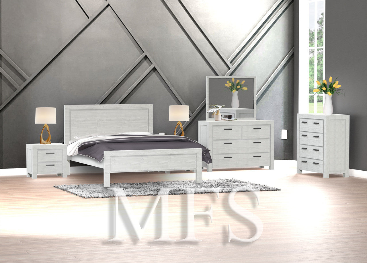 KING BROOKS (CUSTOM MADE) BED - ASSORTED COLOURS