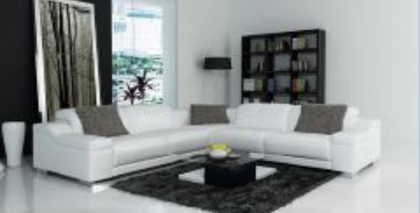 OLIVAR III LEATHER CORNER LOUNGE (MODEL- G1088B) - CHOICE OF LEATHER AND ASSORTED COLOURS AVAILABLE