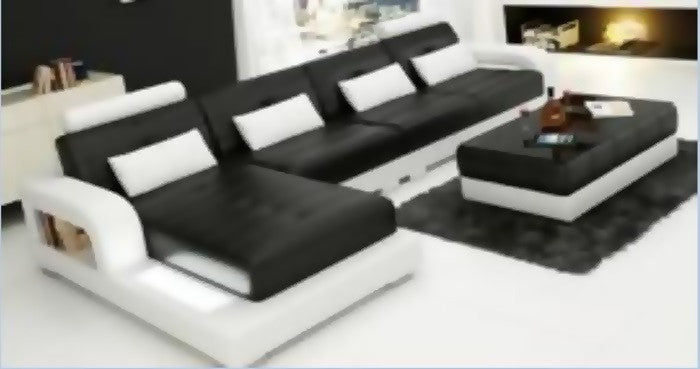NIHAS LEATHER CHAISE LOUNGE (MODEL- G1080C) - CHOICE OF LEATHER AND ASSORTED COLOURS AVAILABLE