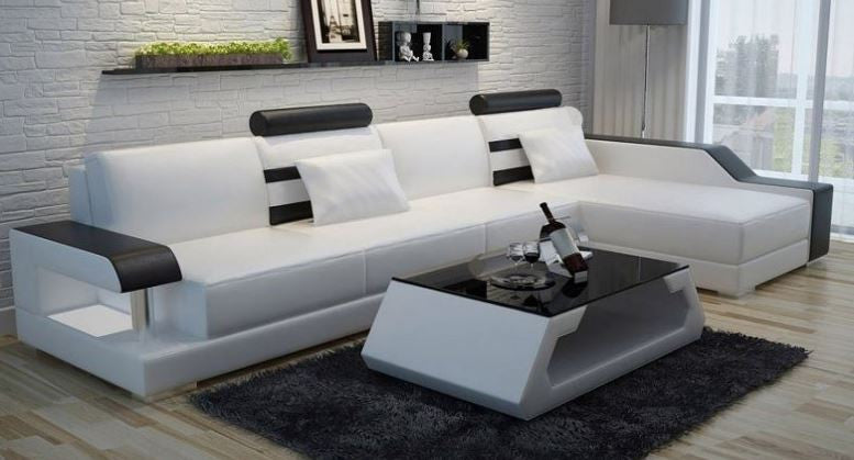 VOKIS LEATHER CHAISE LOUNGE (MODEL- G1073C) - CHOICE OF LEATHER AND ASSORTED COLOURS AVAILABLE