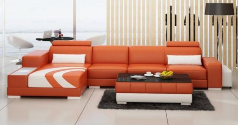 ZANADI BONDED LEATHER CHAISE LOUNGE ( MODEL-G1112C) - CHOICE OF LEATHER AND ASSORTED COLOURS AVAILABLE